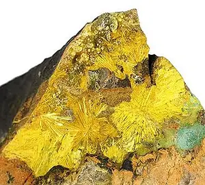 Ejemplar de astrocyanita-(Ce)