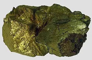 Ejemplar de calcopirita