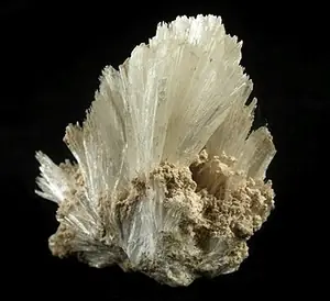 Ejemplar de hidroboracita