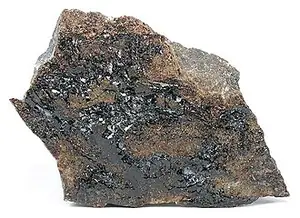 Ejemplar de hisingerita