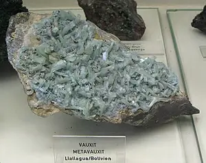 Ejemplar de metavauxita