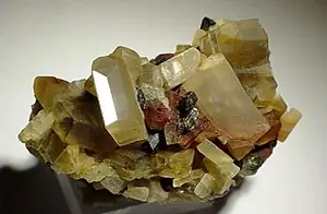 Ejemplar de oligoclasa