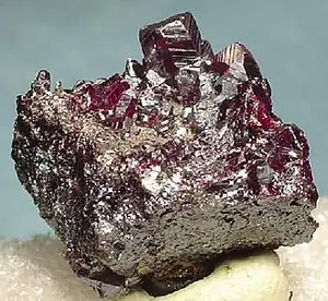 Ejemplar de pirargirita