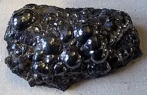 Ejemplar de pirolusita