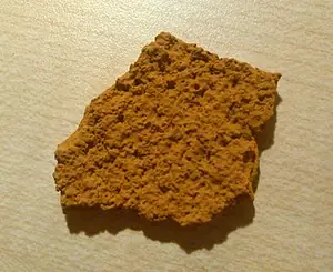 Ejemplar de schwertmannita