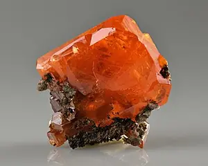 Ejemplar de wulfenita