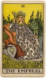 Carta La Emperatriz del tarot Rider-Waite-Smith (1909)