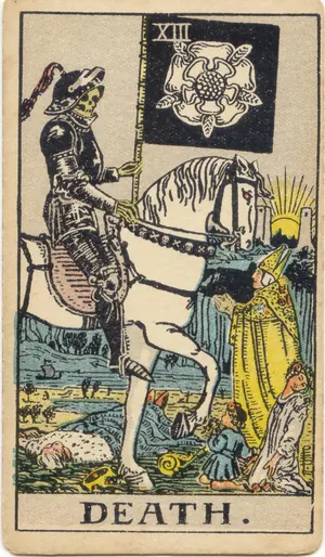Carta La Muerte del tarot Rider-Waite-Smith (1909)